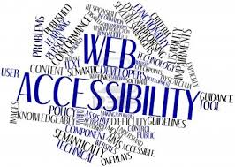 tag cloud che evidenzia le parole web accessibility